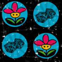 Dice Flower Background