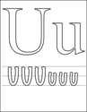 letter u