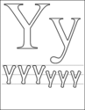 letter y